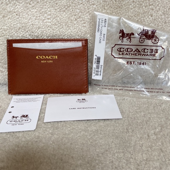 new coach leather card case - Picture 4 of 4
